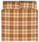 INTRECCI Set Lenzuola Singolo in Flanella, Tessuto in Cotone anti Pilling, Lenzuolo Sotto + Lenzuolo Sopra + 1 Federa, Comfort, Morbidezza, Set Lenzuola Made in Italy, Fantasia: Rust