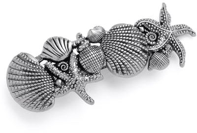 KKJOY Vintage Metall Haarspange, Muschel Seestern Haarklammer, Haarnadeln Groß, Gothic Haarspangen Damen, Braut Haarschmuck Hochzeit, Bananenspange für Frauen und