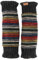 GURU SHOP Wollstulpen aus Nepal, Beinstulpen Gestreift - Schwarz/bunt, Herren/Damen, Synthetisch