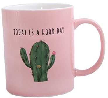 OUNONA Bürobecher rosa Tassen Cappuccino-Becher die Bürotasse Teebecher Kaffeebecher Kaktus Kaffeetasse Fräulein