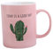 OUNONA Bürobecher rosa Tassen Cappuccino-Becher die Bürotasse Teebecher Kaffeebecher Kaktus Kaffeetasse Fräulein