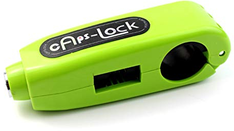 Candado Moto Antirrobo,Antirrobo Moto Manillar de la motocicleta Grip Caps Lock robo Vespa del embrague del freno de seguridad Seguridad Protección motor bloquea con 2 llaves Universal (Color : Green