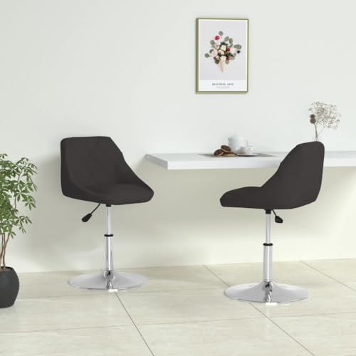 THOYTOUI Esszimmerstühle 2 STK. Esstisch stühle Küchenstühle Schminkstuhl Essstühle Geeignet für Aufenthaltsraum Atelier Bar Schlafzimmer Schwarz Kunstleder