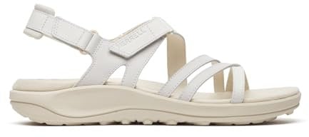 Merrell Women's Harbor Backstrap Sandal, White, 7 UK