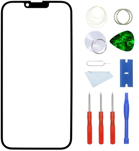 MovTEK Display Glas Reparatur Frontglas + OCA Kompatibel mit iPhone 14 mit Werkzeug -6.1