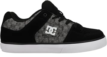 DC Shoes Herren Pure-Leather Shoes for Men Sneaker, Black Monogram,41 EU