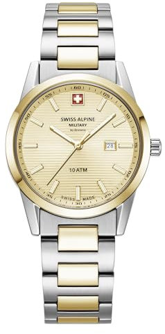 swiss alpine military Damen Uhr Analog Quarz 7767.1141SAM Edelstahl