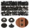 240Stk Druckknopf-Kit, Leder-Druckknöpfe, Metall Druckknöpfe, Rostfreier Stahl Metall Druckknöpfe, Leder Schnappverschlüsse Kit, Kleidung Snaps Druckknopf Set für Jeans Jacken