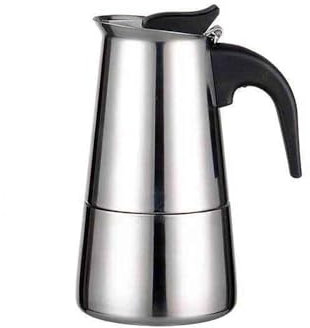 Cachpib Cafetière Italienne Induction, Moka Pot Plaque à Induction, Cafetière Inox 2 Tasses/100ML pour Camping