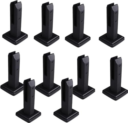 GLFNB Pince de Garde-Corps en Verre Noir 1 4 10 pièces, Garde-Corps en Verre intérieur et extérieur, clôture de Piscine, Garde-Corps à Ergot - Acier Inoxydable 304, pour Balcon, Jardin, terrasse,