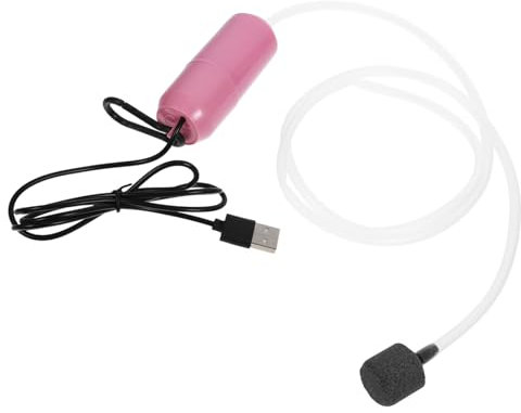 Supvox Kompakte und Tragbare USB Sauerstoffpumpe für Aquarium aus Kunststoff Leise Luftpumpe zur Verbesserung der Sauerstoffversorgung im Aquarium