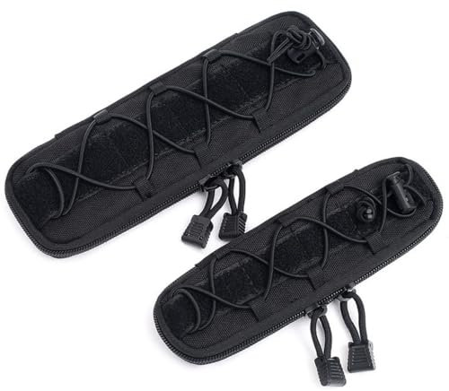 Tactical Knife Sheath Bag, Molle Flashlight Holster Pouch Utility Tool Pouches Case Single Pistol Holder Cartridge Clip Outdoor Multi-Tool Nylon Pouch(Black,L)