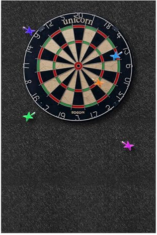 WIYETY Filz Dartboard Wandschutz 60x90cm: Wandschutz für Dartspiel, Kork-Dartboard-Rückseite und Wandfliesen, Schwarz