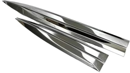 Shuogoufeng Store Compatible avec Peugeot 3008/4008 (2016-2018) : baguettes de garniture de porte latérale en acier inoxydable (4 pièces) Kit de corps