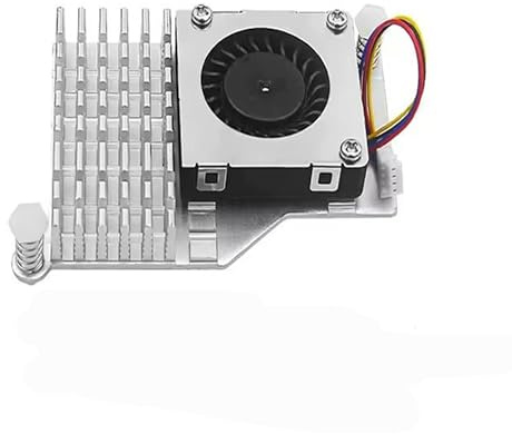 Aktiver Lüfter Kühler, Active Cooler für RasPi 5 Aktiver Lüfter | Aluminium-Kühlkörper,Kühler mit temperaturgesteuertem Gebläse, Kühlkörper Kompatibel mit RasPi 5