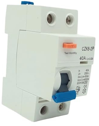 Disjoncteur différentiel de type A, disjoncteur différentiel CA bipolaire 40 A, 63 A, 30 mA, 100 mA, 300 mA(AC Class EM Type,2P25A100MA)