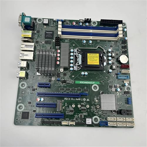 motherboard Fit For ASRock Rack E3C246D4U2-2T Workstation Motherboard With Dual X550 10GbE Support E-2200 Network Card