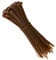 UKCable-Ties 50x Brown Cable Ties 200mm x 4.8mm Zip Tie Wraps Nylon Plastic