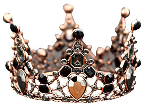 Minkissy Hochzeitsdeko 1stk Prinzessin Tiara Krone Hochzeit Crown Cake Topper Krone Kuchen Dekor storte Topper Prinzessin Crown Cake Topper Kind Kristall Zubehör Khimar Hijab