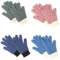 MIG4U 4 Paar Mikrofaser-Handschuhe – Staubhandschuhe für die Hausreinigung – waschbarer Blindreiniger Staubwedel Werkzeug (Blau/Rosa/Grau/Marineblau, S/M)