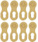 VGEBY 4-Paar Stahl Fahrrad Fahrrad 12Speed ​​Chain Missing Link Connector Teile Fahrradzubehör Fahrrad Chain Link(Golden)