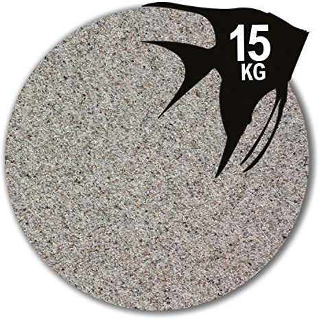 Anbobo 15 kg Aquariumsand hellgrau Aquariensand Aquariumkies Aquarienkies 17 Körnungen (0,4-0,8 mm)