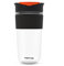 SoleCup. Large Travel Mug - Reusable Insulated Coffee Mug - 18oz/530ml BPA-Free Hot Drink Travel Mug with Lid & Silicone Band (Black)