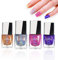 Gireatick 4 Flaschen Holographischer Nagellack, Diamant Laser Glitter Langanhaltender Nagellack 7ML Jede Flasche (A)