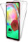 COPHONE® kompatibel Samsung Galaxy A31 Hülle Silikon 360 Grad transparent. Total transparent, weiche Vorderseite + harte Rückseite. Stoßfeste 360-Grad-Touch-Handyhülle für Galaxy A31