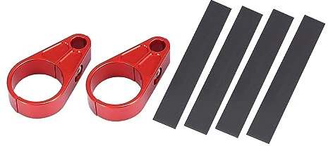 Motoforti Pair Rear Brake Line Hose Clamp Universal for Motorcycle ATV Red