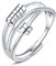 Hasnsofie Anxiety Ring Silber Damen, 925 Sterling Silber Angst Ringe, Unisex Offen Einstellbar Angst Spinning Ringe, Verstellbar Fidget Spinner Ring Anti Stress Ringe Stimmungsring Dekompressionsring