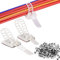 Kabelclips Kabelklemmen, Kabelhalter - 50 Stück(2 Größen), Selbstklebende Kabelbefestigung mit Klebstoff Unterlage, 3M Selbstklebende Kabelklemmen für Kabelmanagement am Schreibtisch im Home, Office
