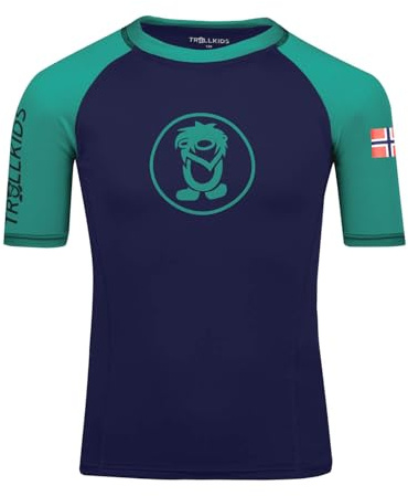 Trollkids Kids Kvalvika T 98, Pepper Green