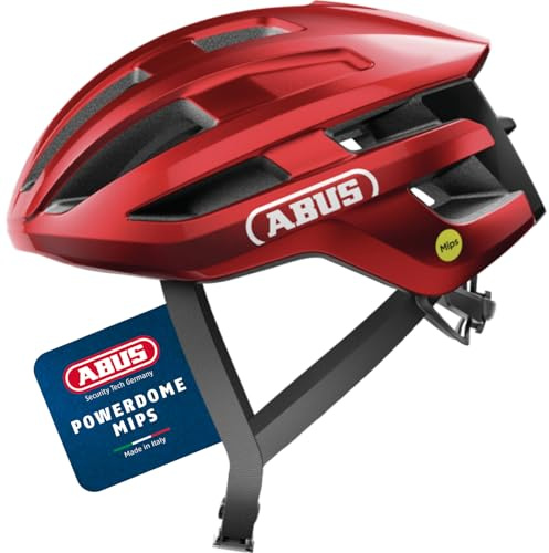 ABUS PowerDome MIPS road bike helmet - lightweight bike helmet with clever ventilation system and impact protection - Made in Italy - for men and women