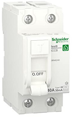 Schneider Electric R9R46240 Interruptor Diferencial RCCB Resi9 2P 40A 30mA Tipo F-SI
