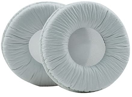 MDR-V55 Earpads Replacement Protein Wrinkle PU Ear Pads Cushions Cover Repair Parts Compatible with Sony MDR-V55 V500DJ, Somic E95, MDR-V500 Headphones (Wrinkle/White)