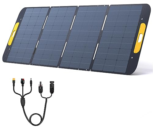 VTOMAN VS400 Panneau Solaire Portable 400W 40V, Efficacité 23% Panneau Solaire Pliable / IP67 Étanche & Adaptateurs Anderson XT60 DC5521 & Pieds Réglables.