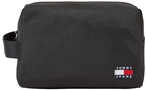 Tommy Jeans Homme TJM ESS Daily Nylon WASHBAG AM0AM12079 Autres SLG (Petites maroquineries), Noir (Black), OS