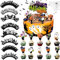 Shinybox Halloween Cupcake Dekorationen Set - 40 Wrappers, 1 Große Kuchendekoration, 24 Cupcake Dekorationen für Themed Party mit Spinne, Geist, Kürbis Decor (B)