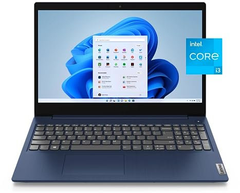 Lenovo IdeaPad 3 81X8 2022 Ordinateur portable professionnel 15,6 po FHD 2 cœurs Intel i3-1115G4 12 Go DDR4 512 Go SSD Intel UHD Graphics Wi-Fi 5 Bluetooth HDMI Empreintes digitales Windows 11 Pro