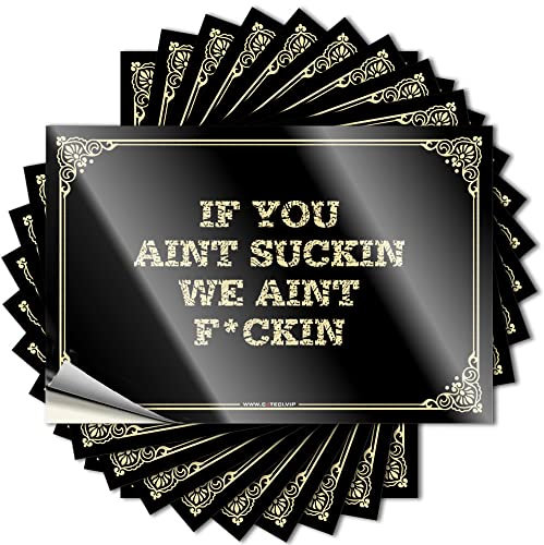 Autozubehör Wenn Sie Aint Suckin We Aint F*Ckin Aufkleber Lustige Autoaufkleber Männer Höhle Dekor (Farbe: Farbe, Größe: 6 x 9 cm)