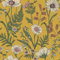 Wild Meadow Yellow Wallpaper - Floral Flowers Petals Naturistic Blossom Feature Wall - Classic Vintage Paste The Wall