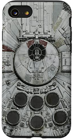 iPhone SE (2020) / 7 / 8 Star Wars Millennium Falcon Close Up Gray Case