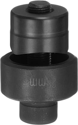 QUARKZMAN Blechlochstanze 24mm aus Lagerstahl Präzises Schneiden Manuelle Durchschlagwerkzeug-Set für Metallblech, Spüle, Edelstahl, Schwarz