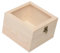 Boîte de Stockage En Bois Massif, Coffret à Bijoux élégant, couvercle en verre 18x18x12cm