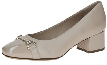 CAPRICE Damen Pumps mit Trapezabsatz Elegant, Beige (Beige Comb), 41 EU