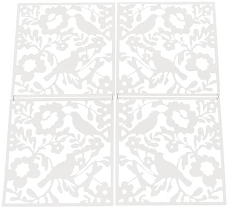 12 Stück Hängender Raumteiler Weiß, 40x40cm DIY Raumteiler Bildschirm, Paravent Raumteiler Hängepaneel Raumteiler Trennwand Hängend für Innendekoration Wohnzimmer Esszimmer Schlafzimmer Bar