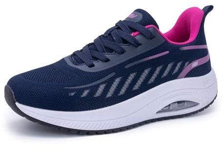 M MAGPER Plantar Fasciitis Trainers for Women Orthotic Arch Support Shoes | Walking Trainers, Feet Heel Pain Relief, Shock Absorption, Comfortable, 12-Hour Shifts, Breathable, Lightweight