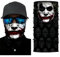 SIRLOMU 1er Pack Unisex Adulte Tour de Cou Multifonctionnel Écharpe pour Motard Sport Festival Halloween Carnaval Joky Multicolore