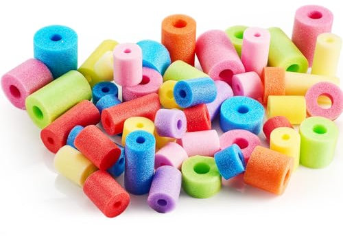 Frienda 30 Stück Pool-Nudeln, mehrfarbig, Schaumstoffnudeln zum Basteln, kleine Größe, vielseitig, gemischt, schwimmend, Poolschlauch, Schaumstoffseil, Schlauch zum Spielen oder Basteln, Mehrzweck